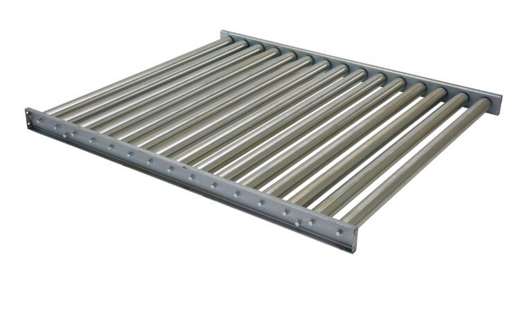 CONV-52-5-2-3L-Z_A.jpg The Vestil Roller Conveyor 60 In 5 K features a durable rectangular steel frame with parallel cylindrical rollers, perfect for the smooth transport of goods. Its sturdy construction ensures reliable operation for loads up to 5,000 lbs.
