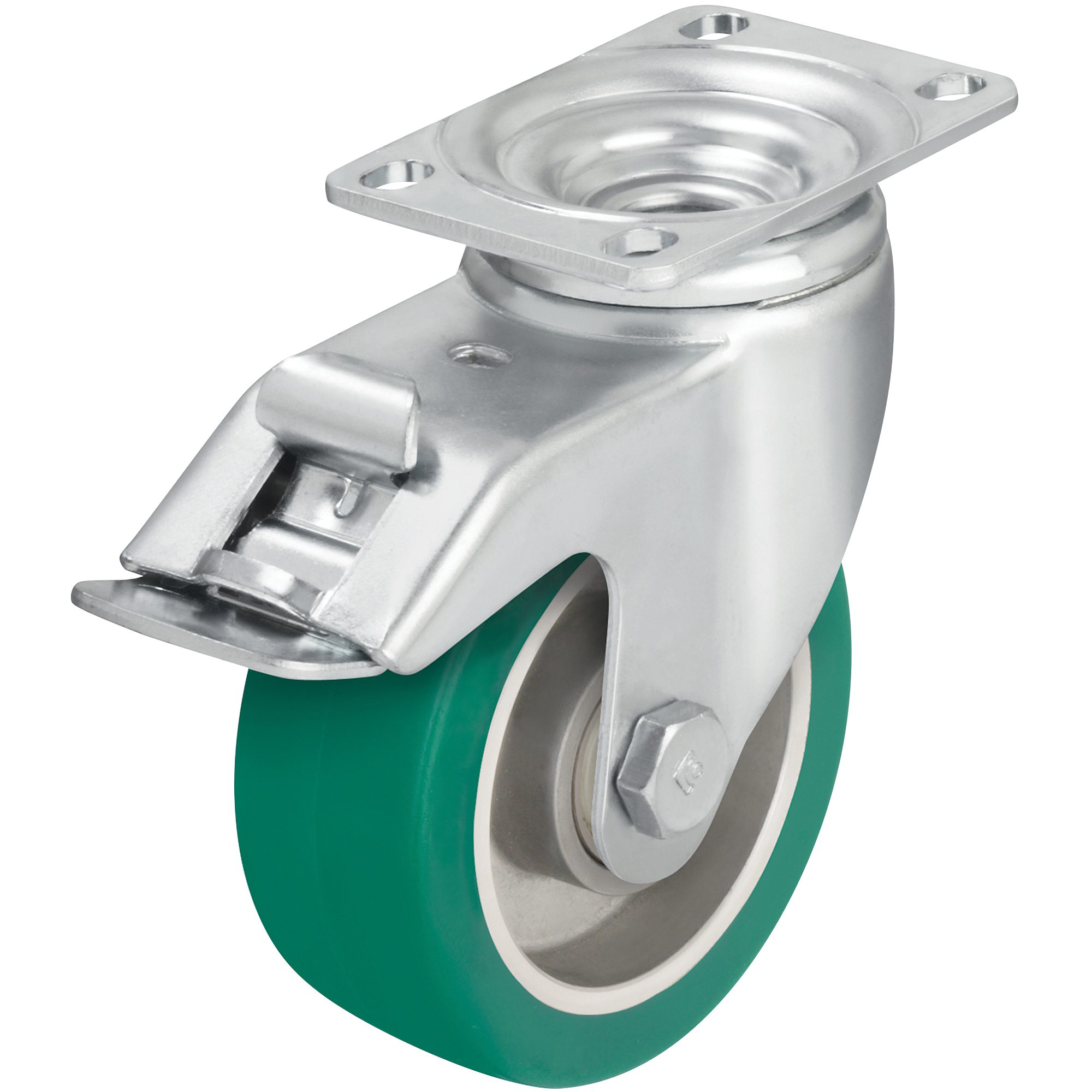 4X1-9/16 Poly,Swivel W/Brake