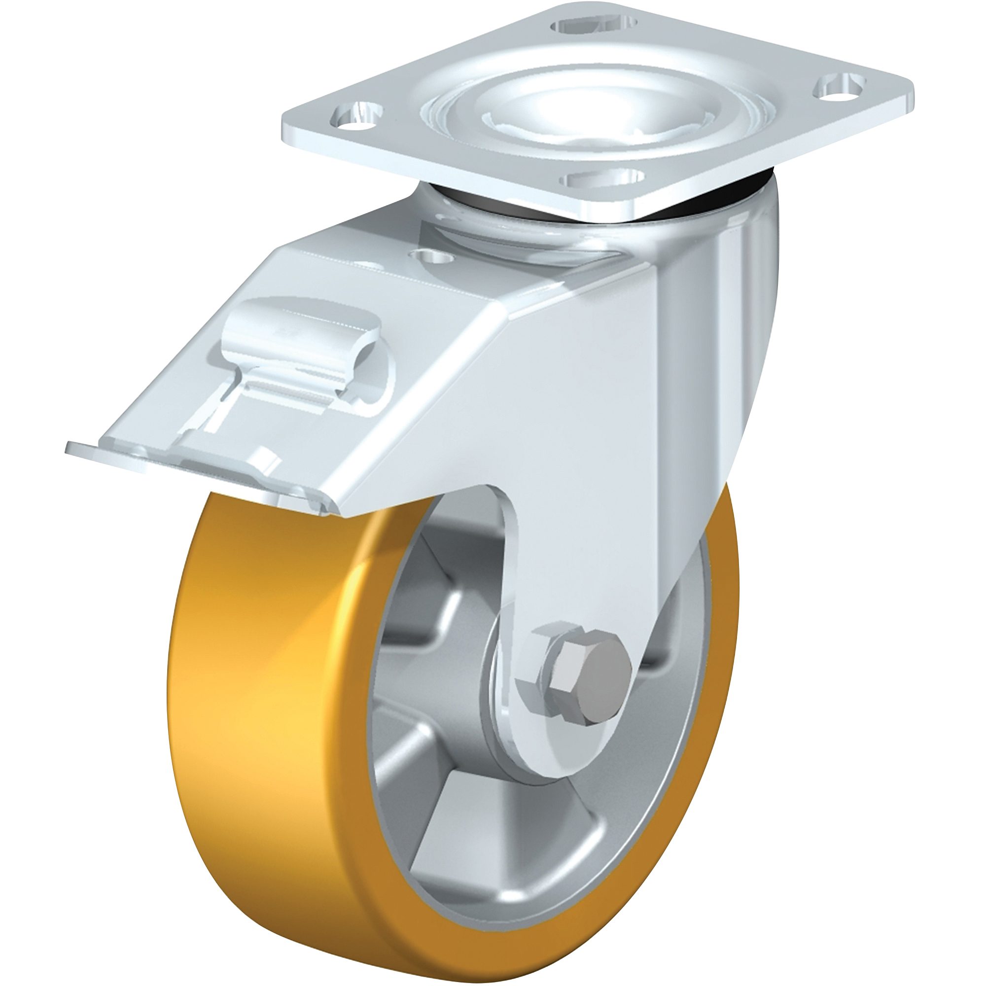 6X2 Poly, Swivel W/Brake