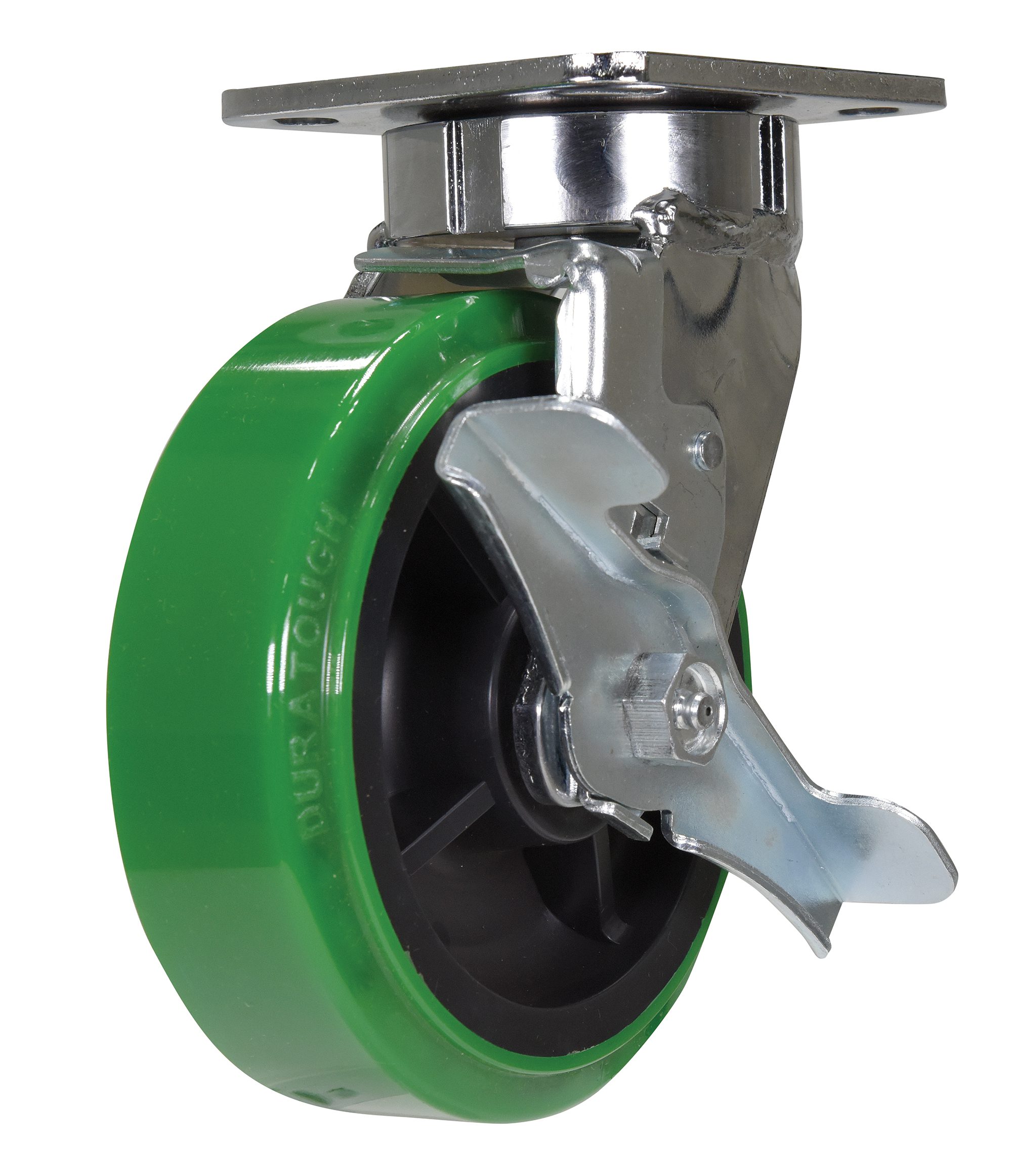 6 X 2 Duratough Ptu, Swivel W/Brake