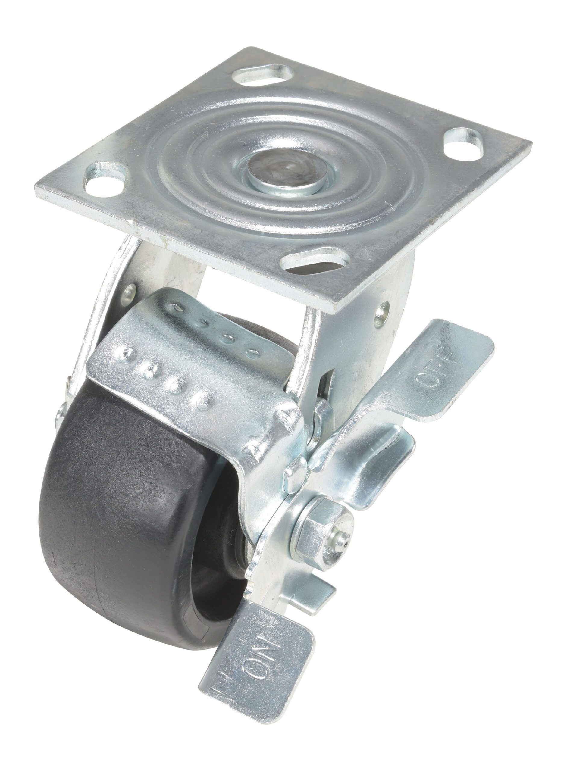 Vestil 4X2 Glass-Filled Nylon Swivel W/Brake Caster