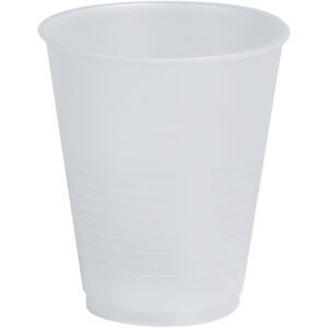 The MH-USA Translucent Cold Cups - 12 oz. (1000/Case) are displayed on a white background, highlighting their sleek, smooth design and subtly tapered shape.