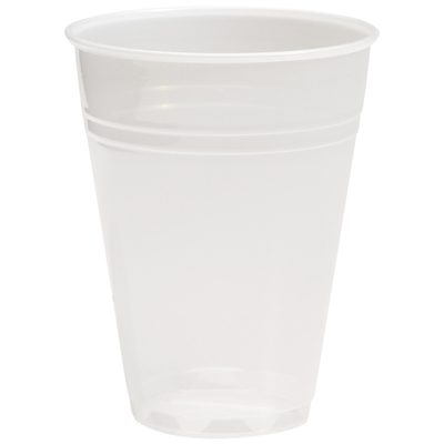 CUP7P.jpg The MH-USA Translucent Cold Cups - 7 oz. (2500/Case) boast a sleek design with clear disposable plastic against a white background.