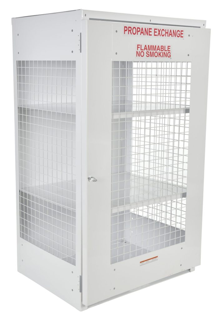 Cylinder Cabinet-Mesh Door 18 Capacity