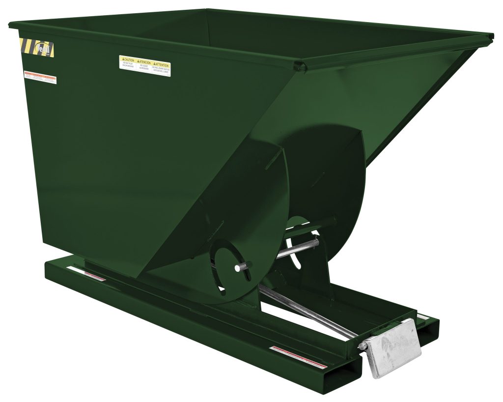 Self-Dump Hopper Md 1 Cu Yd 4K Hunter Green