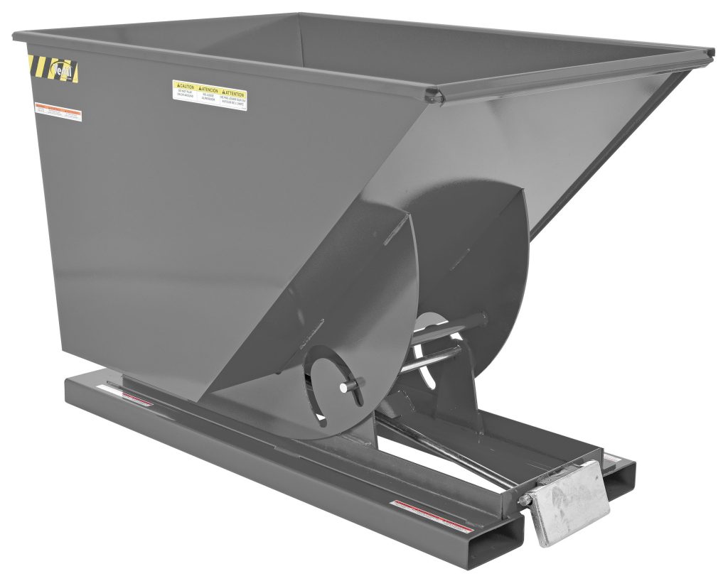 Self-Dump Hopper Md 1 Cu Yd 4K Gray