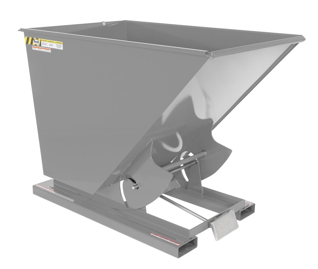 Self-Dump Hopper Hd 1.5 Cu Yd 6K Machine Gray