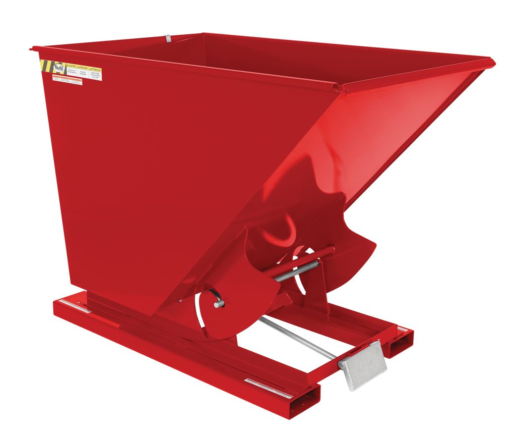 Self-Dump Hopper Ld 1.5 Cu Yd 2K Red