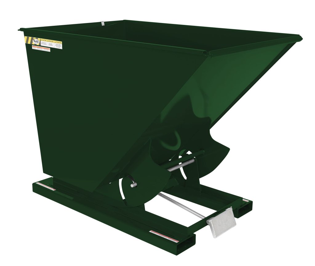 Self-Dump Hopper Md 1.5 Cu Yd 4K Hunter Green