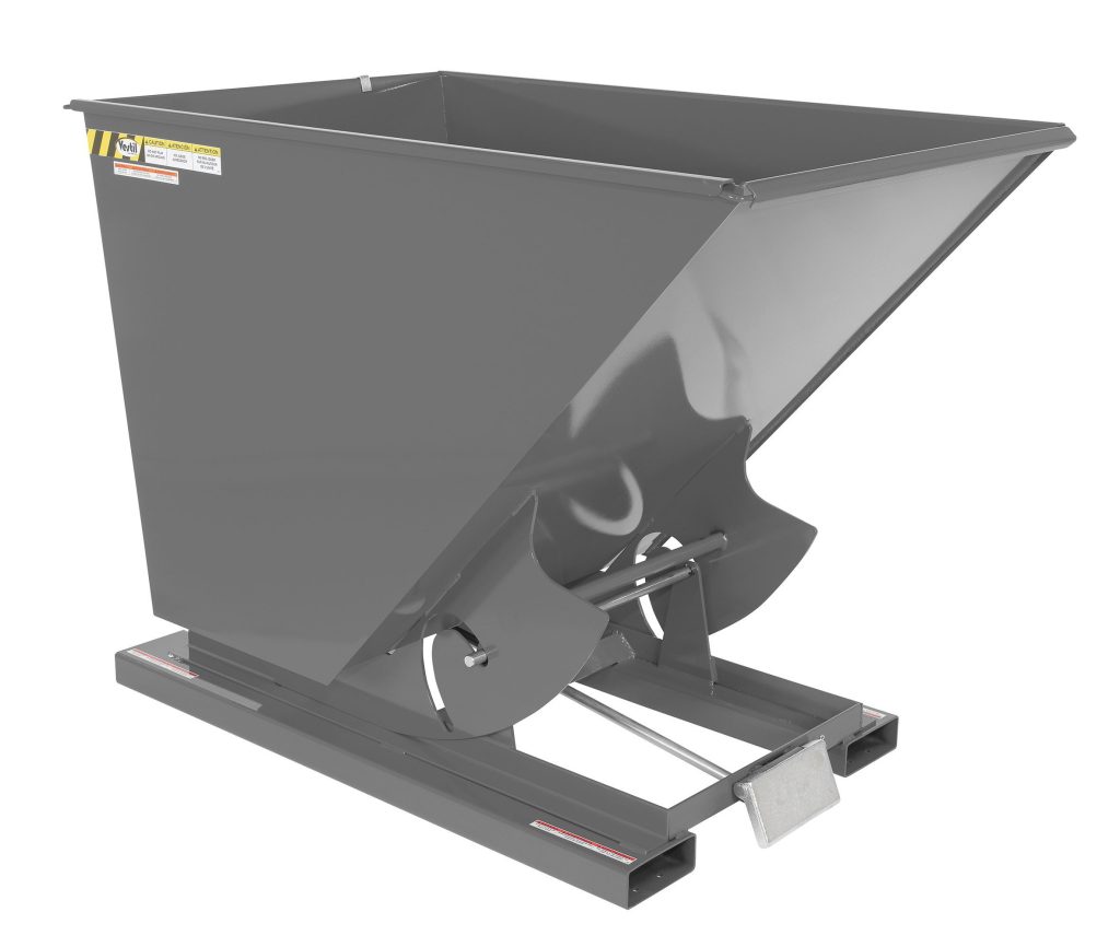 Self-Dump Hopper Md 1.5 Cu Yd 4K Gray