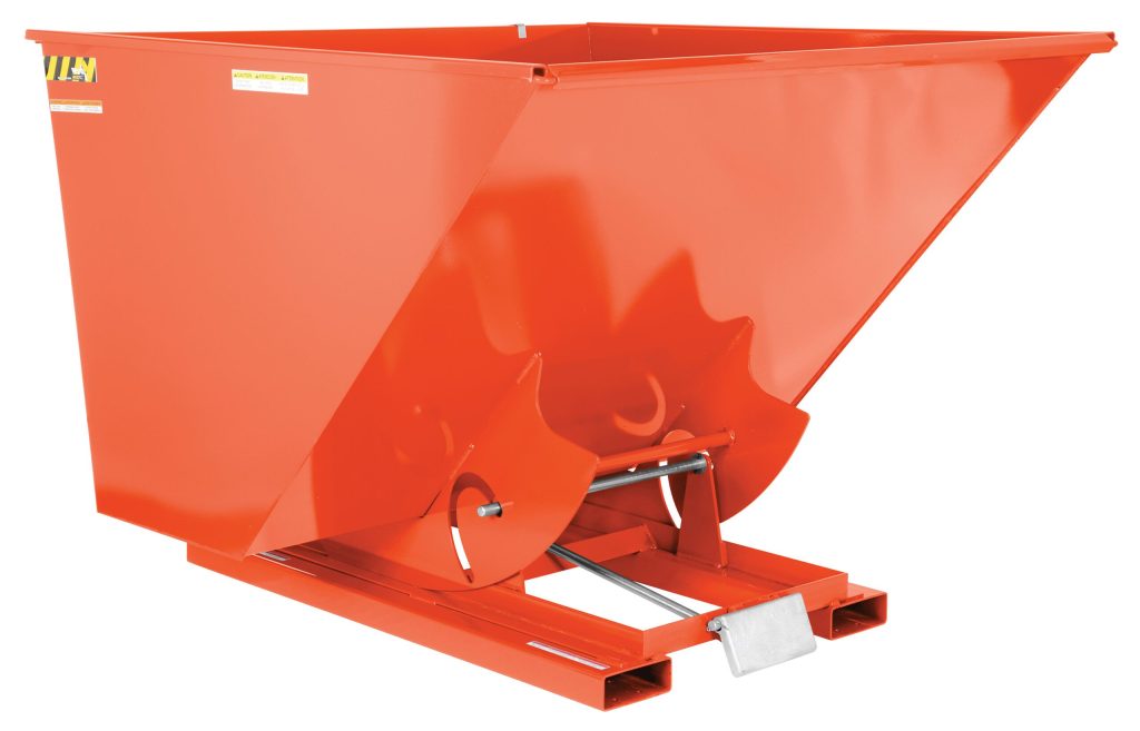 Self-Dump Hopper Ld 2.5 Cu Yd 2K Orange