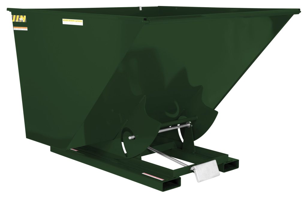 Self-Dump Hopper Md 2.5 Cu Yd 4K Hunter Green