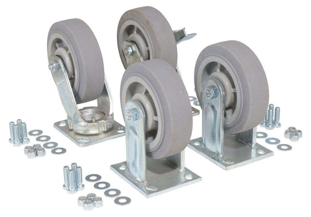 Vestil 6X2 Thermoplastic Rubber(Tpr) Caster Kit2400# - VL-D-CK4-C32C