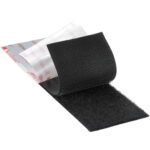 The 3M™ SJ3571 Scotchmate™ Fastener features a 1 x 150 roll of black loop tape with adhesive backing, partially covered by white paper printed with red text.