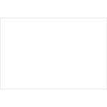 A plain white rectangular box on a white background resembles the simplicity of MH-USA 2 x 3 White Block Out Labels, providing a clean slate to meet your packaging needs.