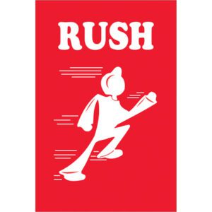 "Rush" Labels