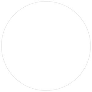 A plain white circle, like the MH-USA 1.5 White Removable Labels (500/Roll), with a thin gray outline on a white background.