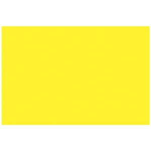 A solid yellow rectangle fills the image, echoing the vibrant hue of MH-USA 2 x 3 Fluorescent Yellow Removable Rectangle Labels (500/Roll), with no other features visible.