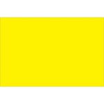 The image features a solid rectangular block of fluorescent yellow, similar to MH-USAs 2 x 3 Fluorescent Yellow Inventory Rectangle Labels (500/Roll).
