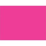 The image showcases a vibrant solid fluorescent pink rectangle, reminiscent of the MH-USA 3 x 4 Fluorescent Pink Inventory Rectangle Labels (500/Roll).