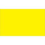 A solid yellow rectangle stands out on a white background, similar to the MH-USA 3 x 5 Fluorescent Yellow Inventory Rectangle Labels.