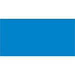 A solid blue rectangle akin to the MH-USA 3 x 6 Light Blue Inventory Rectangle Labels (250/Roll) brings a sense of organized precision.