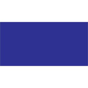 A solid deep blue rectangle filling the image replicates the look of MH-USAs 2 x 4 Dark Blue Inventory Rectangle Labels (500/Roll), showcasing their distinct hue.