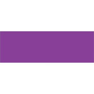 A plain purple rectangle resembling the MH-USA 3 x 9 Purple Inventory Rectangle Labels (250/Roll) with no additional features or textures.