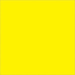 A vivid MH-USA 4 x 4 fluorescent yellow square covers the image, akin to the uniform and bright color block of MH-USA 4 x 4 Fluorescent Yellow Inventory Rectangle Labels (500/Roll), with no variations or patterns visible.