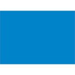 A MH-USA 5 x 7 light blue rectangle from the Light Blue Inventory Rectangle Labels (500/Roll) fills the entire frame, resembling those inventory labels.