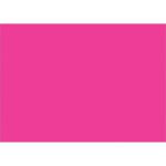 The image is dominated by a solid, bright pink rectangle reminiscent of MH-USA 5 x 7 Fluorescent Pink Inventory Rectangle Labels (500/Roll), capturing attention with its vibrant hue.