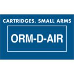 The MH-USA labels measure 1 3/8 x 2 1/4 and feature Cartridges, Small Arms on top with ORM-D-AIR in a rectangle, perfect for accurate packaging. Each roll contains 500 labels.