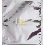 A shiny silver anti-static bag, marked MH-USA 14 x 30 Moisture Barrier Bags (100/Case), features yellow printed symbols and text for electronic parts storage and protection, with a lot number at the bottom. Visible crinkles enhance its appearance.