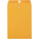 The 10 x 15 Kraft Clasp Envelopes (500/Case) are made of sturdy paper with a metal clasp, perfect for secure mailing every time.