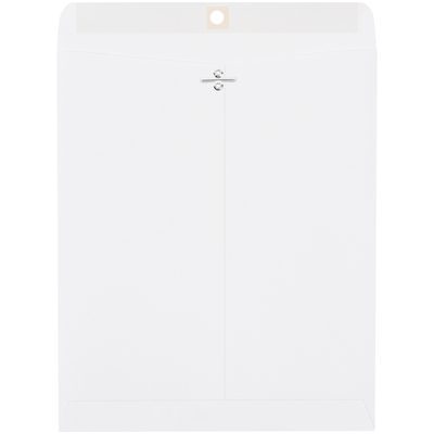 EN1010.jpg The MH-USA 9 x 12 White Clasp Envelopes offer a pristine look and secure metal clasp closure, ideal for mailing needs, with 500 envelopes per case.