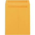 The 9 x 12 Kraft Redi-Seal Envelopes are plain brown with a top-sealed flap, sold in cases of 500, and appear empty and ready for use.