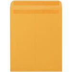 The 12 x 15 1/2 Kraft Redi-Seal Envelopes (500/Case) features a convenient top flap and sturdy paper, perfect for storing or mailing documents.