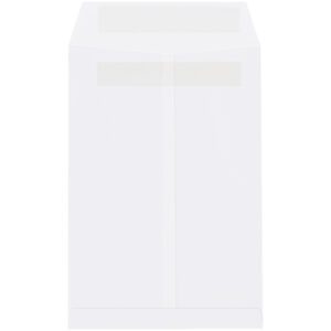 The MH-USA 6 x 9 White Redi-Seal Envelopes (1000/Case) feature a minimalistic design with a sleek, glossy finish, ideal for modern mailing needs.