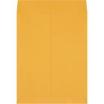 A 14 x 18 Kraft Jumbo Envelope, part of a case of 100, rests against a plain white background, highlighting its durable construction and ample size—ideal for storing or mailing important documents.