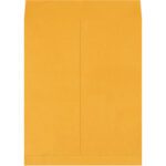 A large brown envelope from the 16 x 20 Kraft Jumbo Envelopes (100/Case) set, featuring a sealed flap, is placed against a white background.