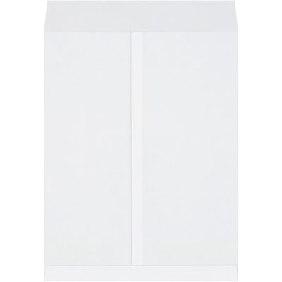 EN1084W.jpg The MH-USA 17 x 22 White Jumbo Envelope is shown closed from the back, with a sealed flap and no visible markings or designs.