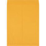 An 18 x 23 Kraft Jumbo Envelope from a case of 100 lies flat against a white background, featuring a plain light brown design with a top flap.