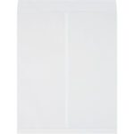 A plain white envelope with a V-shaped flap matches the MH-USA 22 x 27 White Jumbo Envelopes (100/Case), set against a white backdrop, featuring no markings.