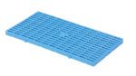The Vestil Plastic Floor Grid Box of 15, with a 1.1K lb capacity, is a durable and stylish blue plastic grate featuring a grid pattern on a white background, perfect for versatile flooring needs.