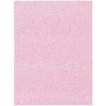 A rectangular sheet of pink glitter paper with a consistent shimmer, similar to the shine on MH-USAs 3 x 4 Anti-Static Flush Cut Foam Pouches (500/Case).