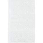 A pristine white rectangular paper rests against a plain backdrop, echoing the precise simplicity of MH-USA 5 x 8 Flush Cut Foam Pouches (400/Case).