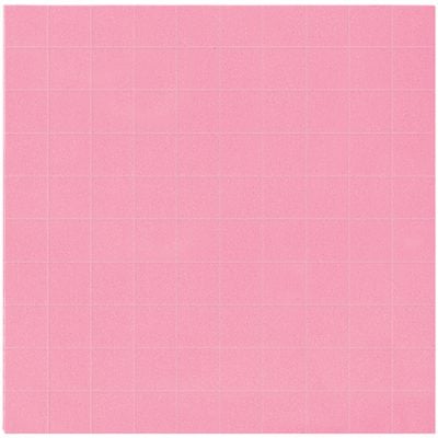 FPP242421.jpg The square pink grid resembles the MH-USA 24 x 24 x 2 Anti-Static Pick & Pack Foam (1 Squares, 6 Sheets/Case), with subtle lines forming smaller squares across its smooth surface, designed for precision and protection.