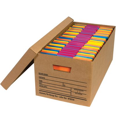 MH-USA 24 x 12 x 10" Economy File Storage Boxes (12/Case)