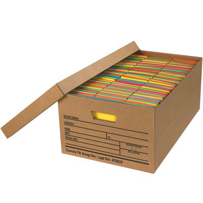 MH-USA 24 x 15 x 10" Economy File Storage Boxes (12/Case)