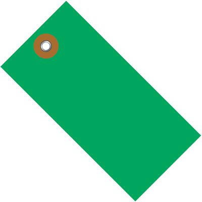 3 1/4" x 1 5/8" Green Tyvek® Shipping Tag (100/Case)